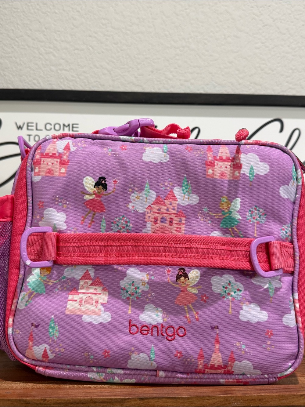 Bentgo Kids Pink & Purple Fairy Castle Lunch Bag